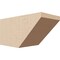 Ekena Millwork 6in. W x 6in. H x 12in. L Concord Woodgrain TimberThane Rafter Tail, Primed Tan RFTUR06X06X12CONRCPR - alternate 1
